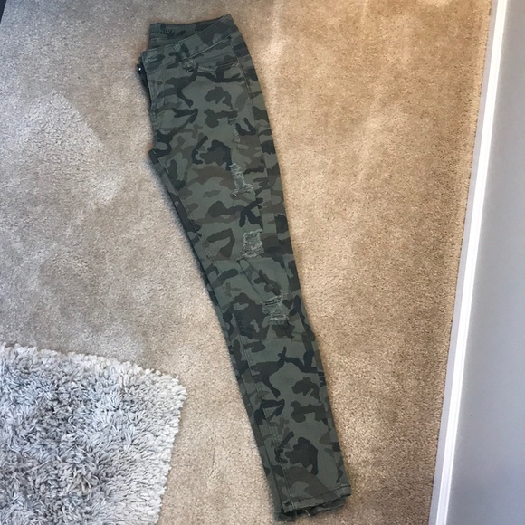 Camo distressed skinny jeans - Picture 3 of 6